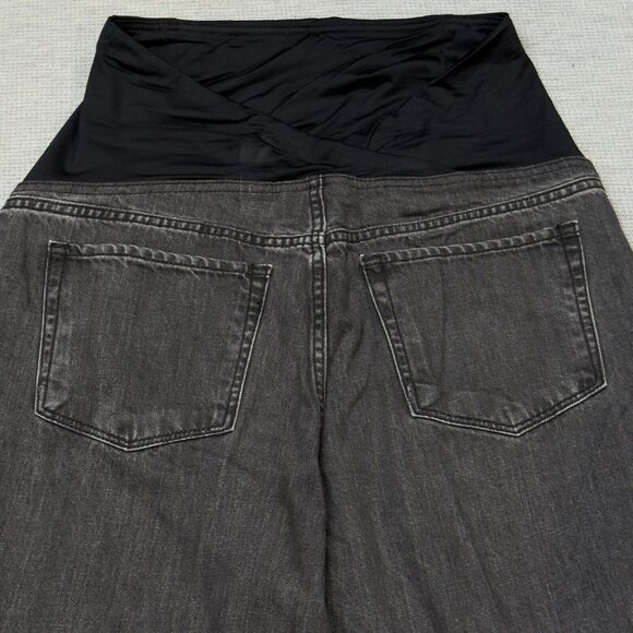 Isabel Maternity Boyfriend Black Jeans Ingrid Isabel Power Stretch Size 10 NWT - Picture 4 of 16